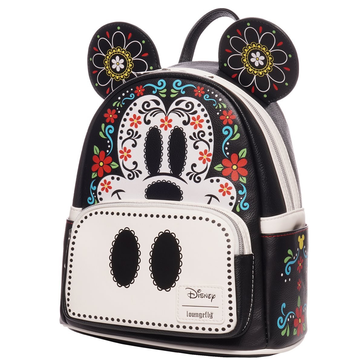 Loungefly Disney Mickey Mouse Dia de los Muertos Sugar Skull Mini Backpack - Entertainment Earth Ex