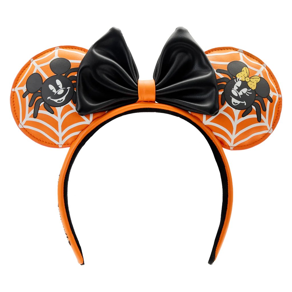 Loungefly Disney Mickey and Minnie Spider Glow Ear Headband