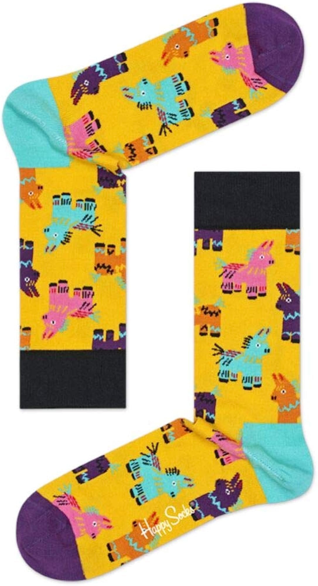 Happy Socks Party Animal Singing Birthday Gift Box 3-Pack (10-13)