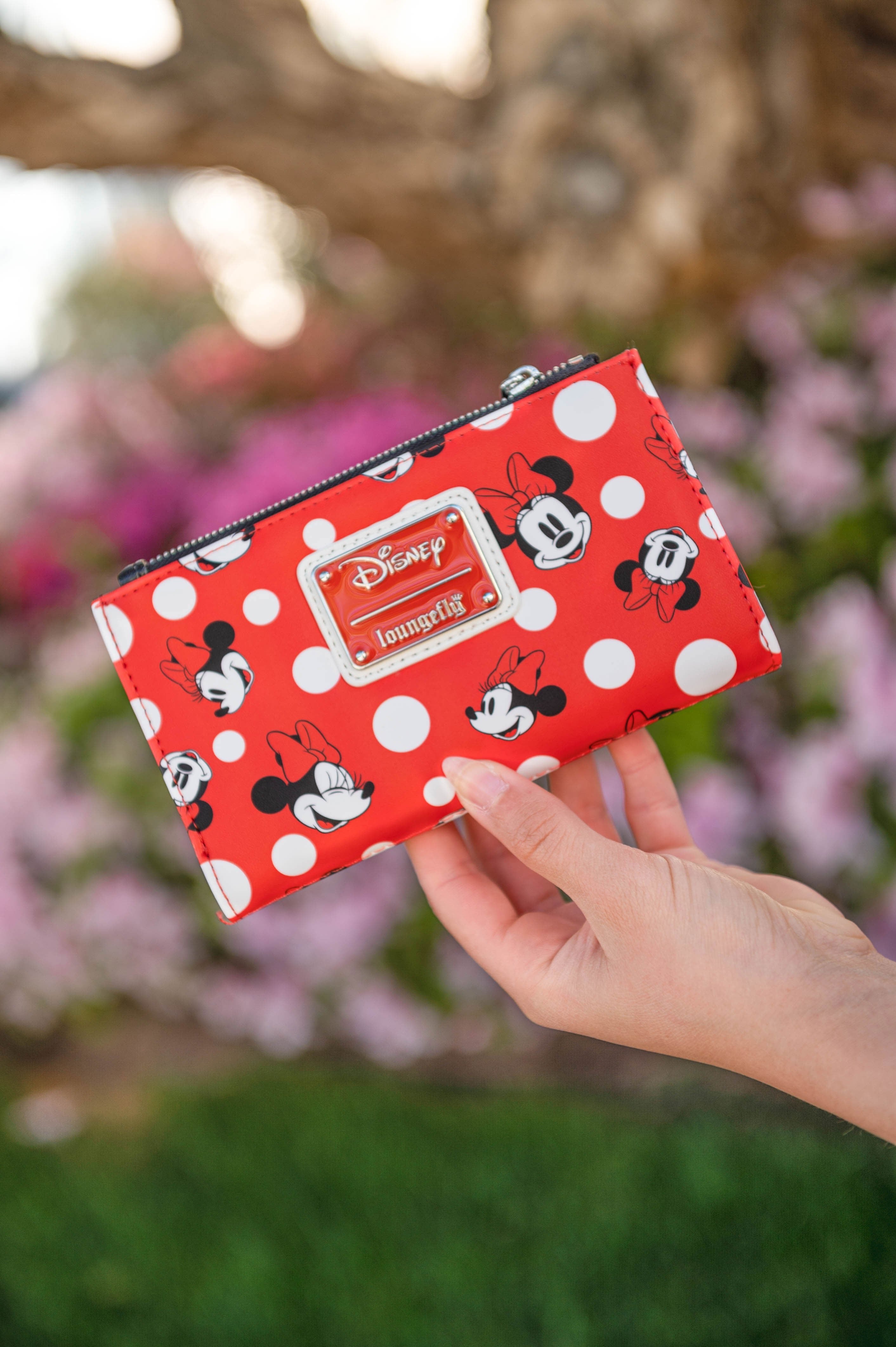 707 Street Exclusive - Loungefly Disney Minnie Mouse Polka Dot Red Zip-Around Wallet