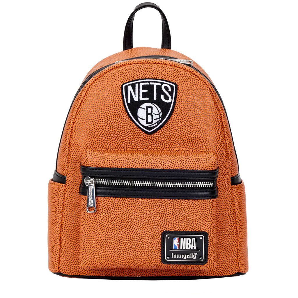 Loungefly NBA Brooklyn Nets Basketball Logo Mini Backpack