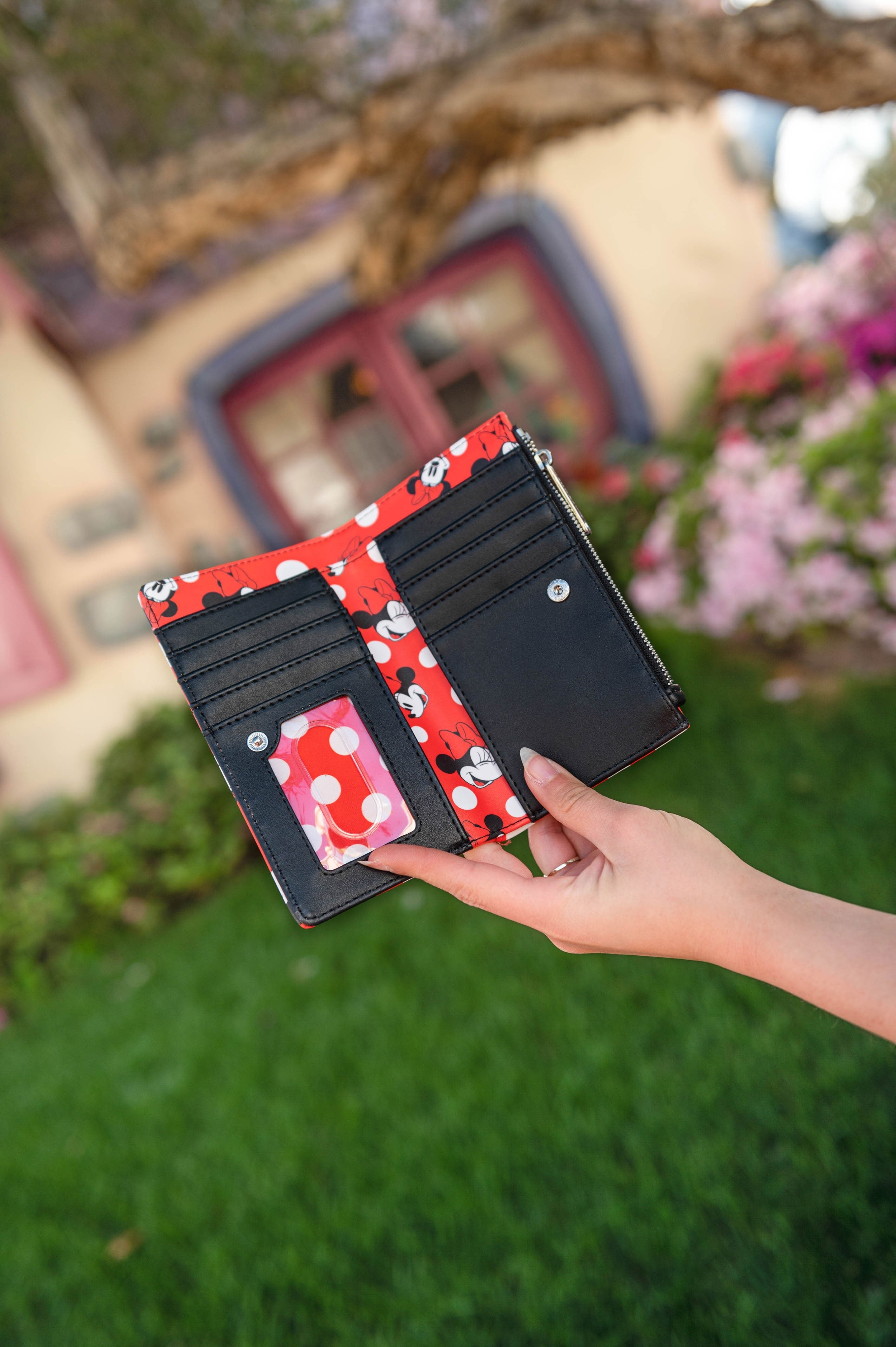 707 Street Exclusive - Loungefly Disney Minnie Mouse Polka Dot Red Zip-Around Wallet