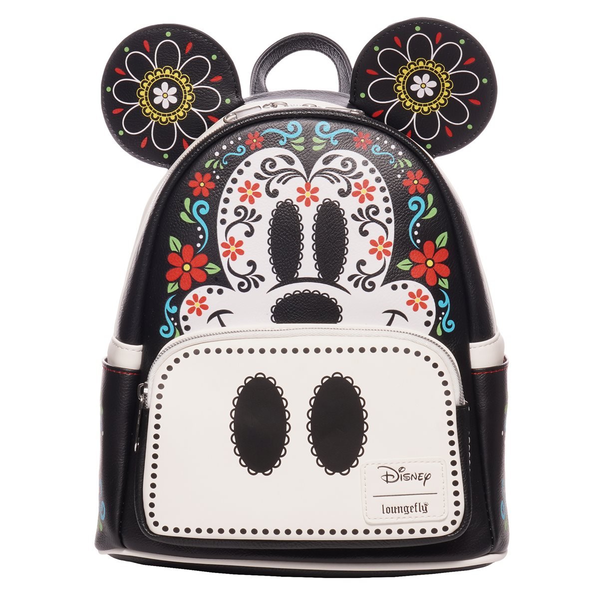 Loungefly Disney Mickey Mouse Dia de los Muertos Sugar Skull Mini Backpack - Entertainment Earth Ex