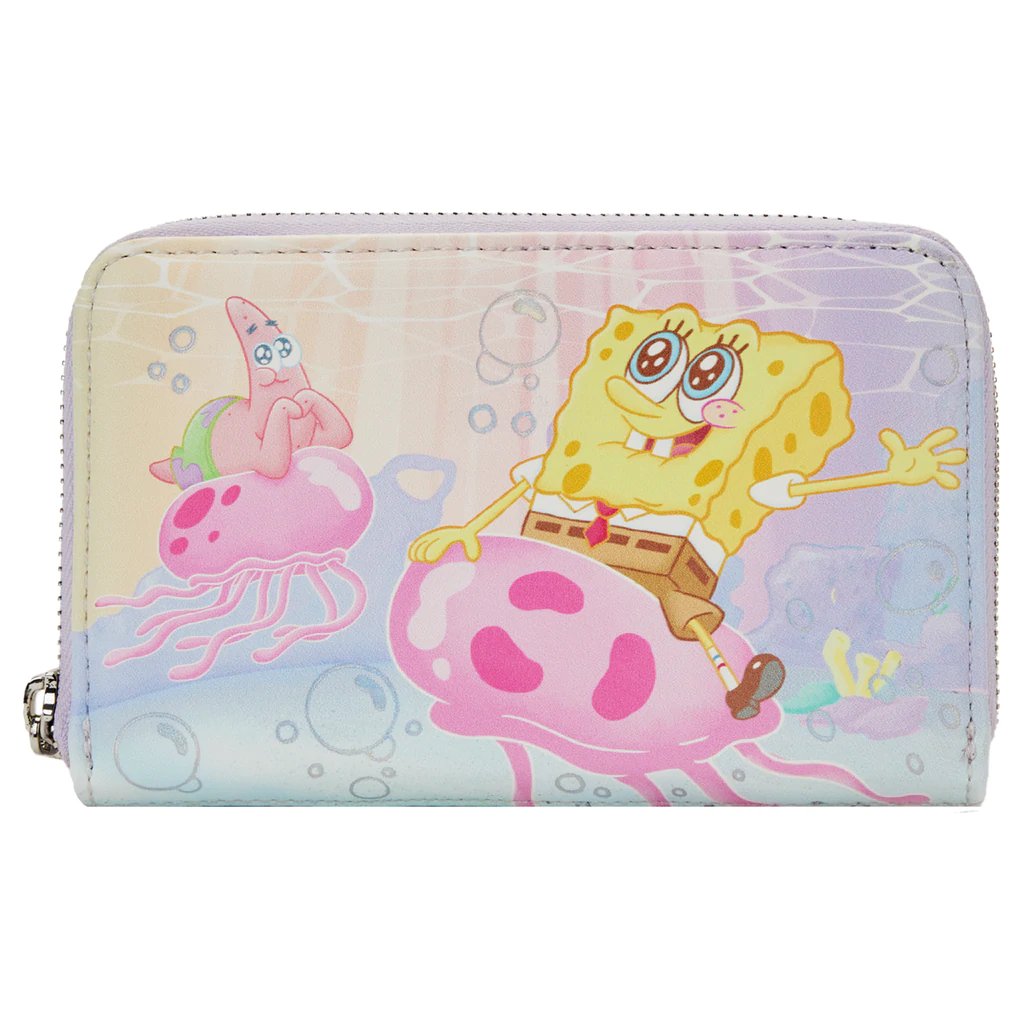 Loungefly Spongebob Pastel Jellyfishing Zip-Around Wallet