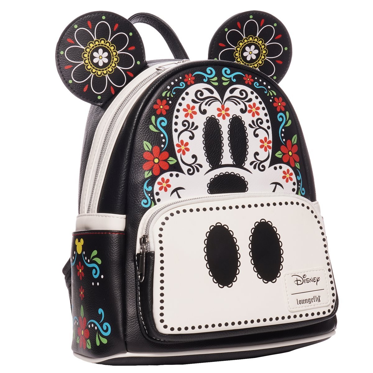 Loungefly Disney Mickey Mouse Dia de los Muertos Sugar Skull Mini Backpack - Entertainment Earth Ex