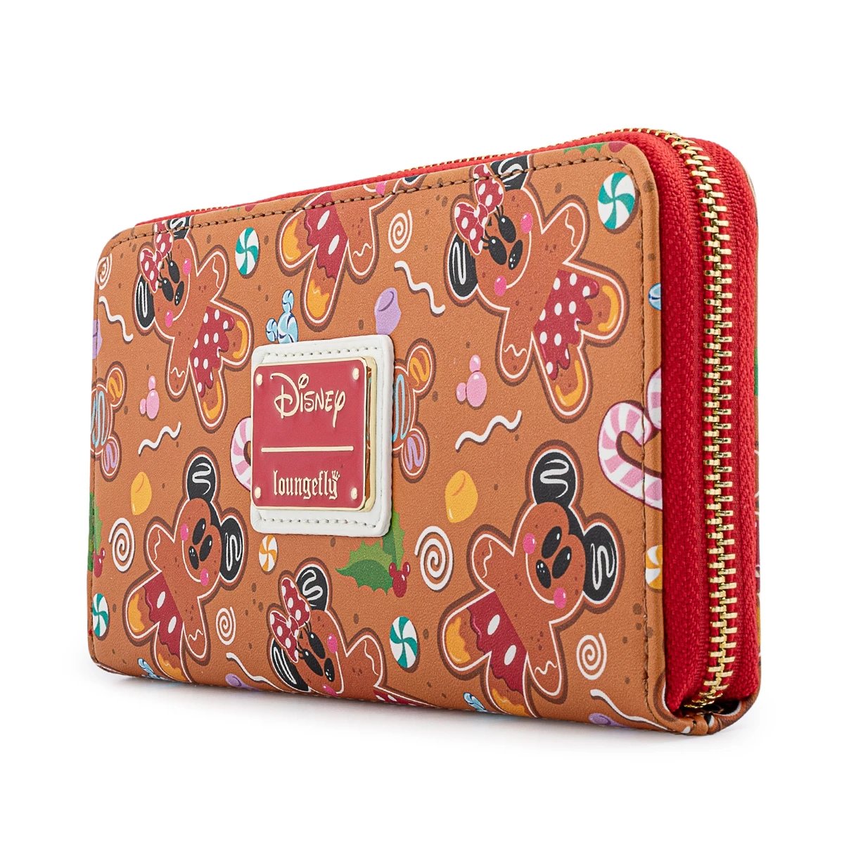 Loungefly Disney Gingerbread Allover Print Zip-Around Wallet
