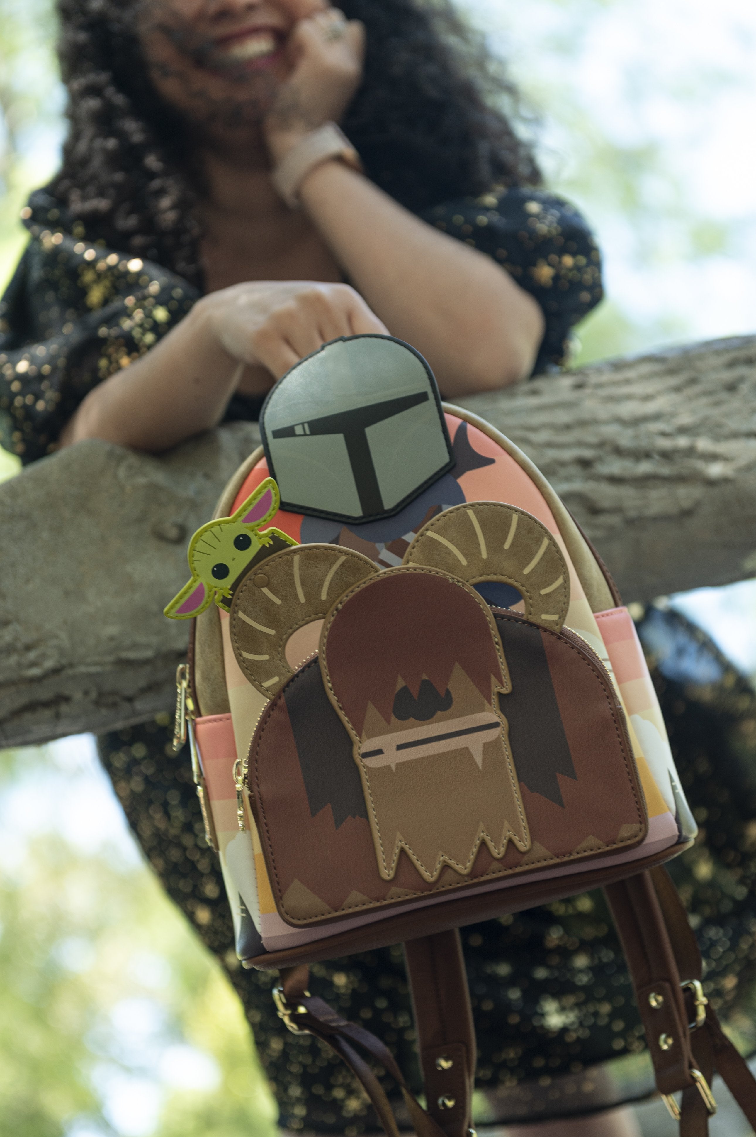 Loungefly Star Wars Mandalorian Bantha Ride Mini Backpack