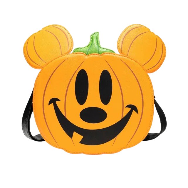 Loungefly Disney Mickey Mouse Jack-o-Lantern Crossbody - Entertainment Earth Ex