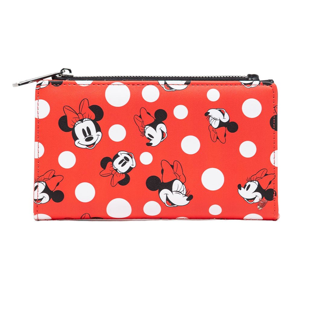 707 Street Exclusive - Loungefly Disney Minnie Mouse Polka Dot Red Zip-Around Wallet