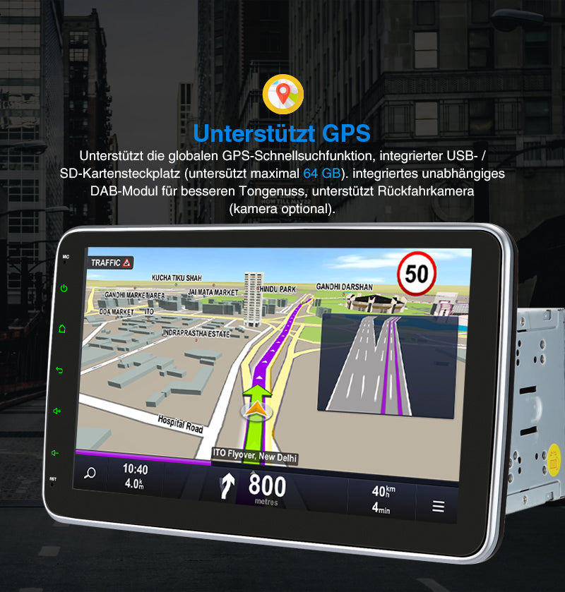 2 din autoradio dab navi android