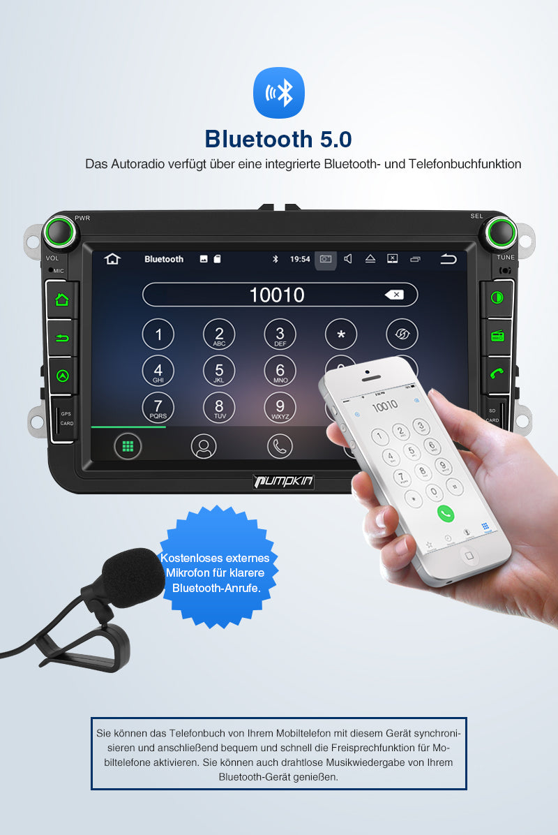 VW autoradio mit Bluetooth