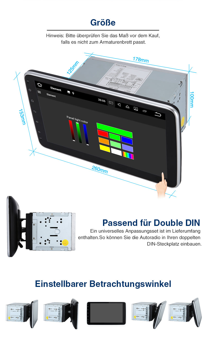 système de navigation par satellite double din citrouille