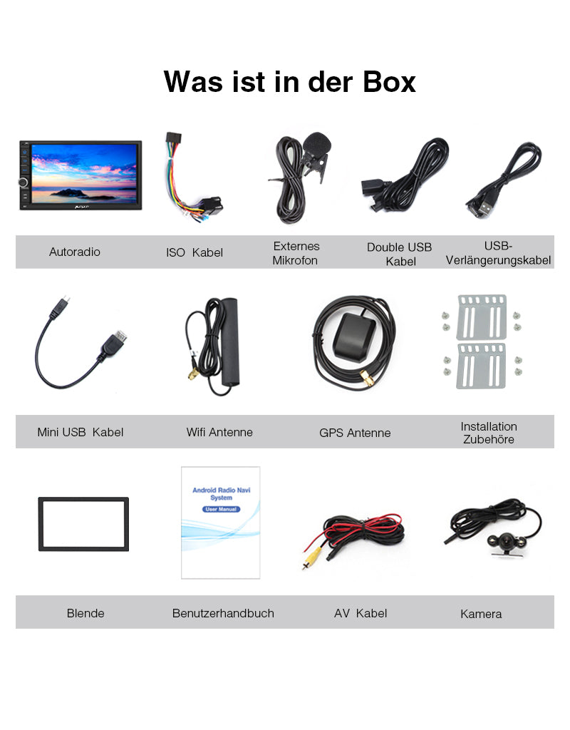 2 din android 10 autoradio