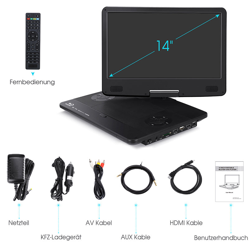 Klappbarer DVD Player