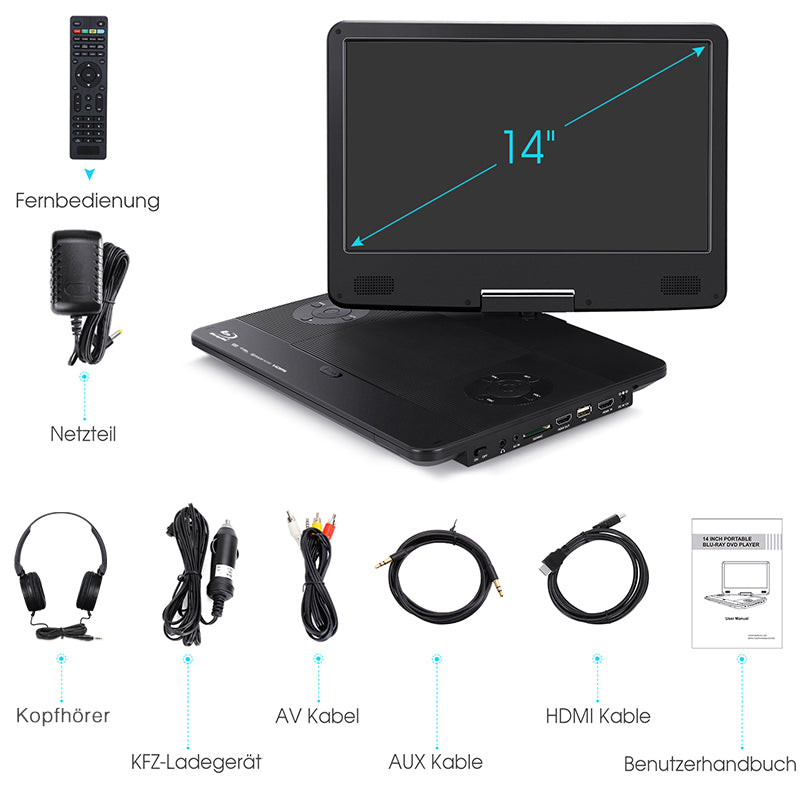 blu ray player mit Kopfhören