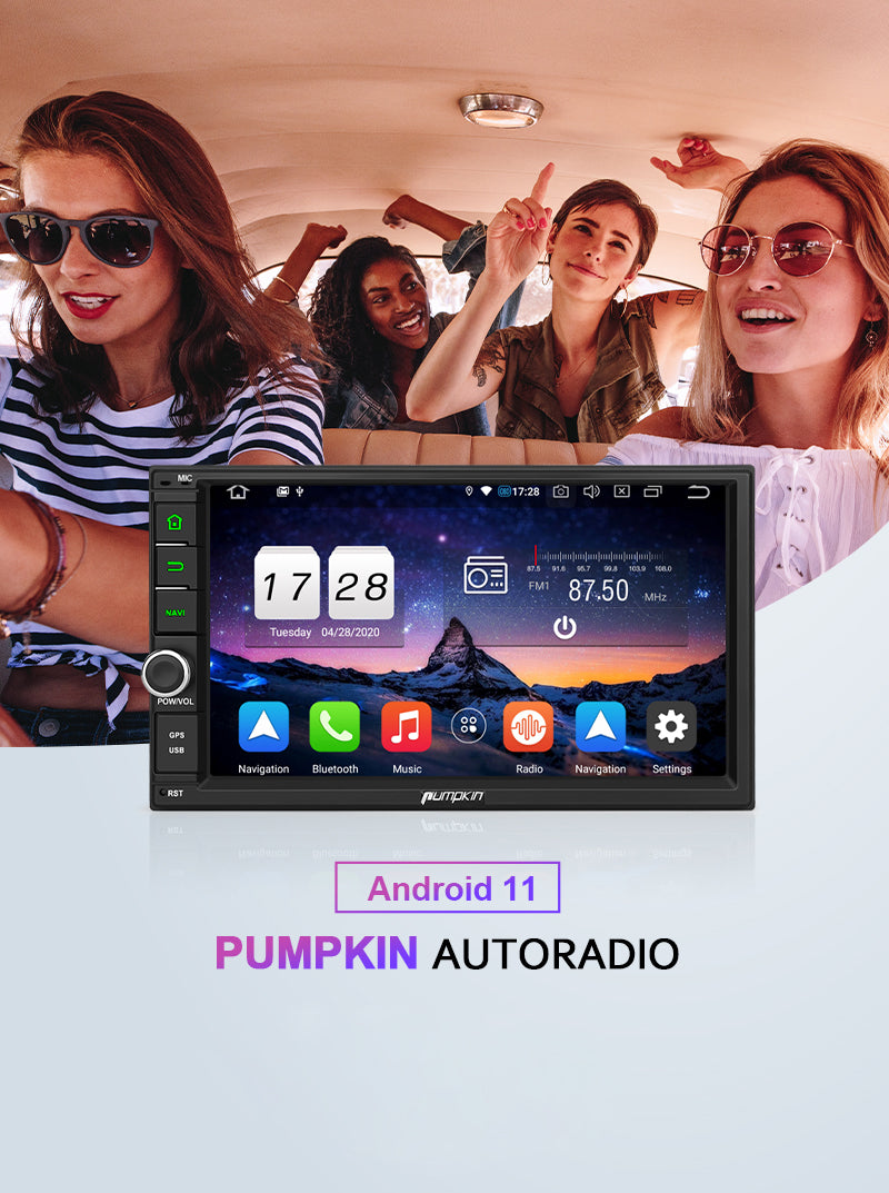 pumpkin Android 11 car radio