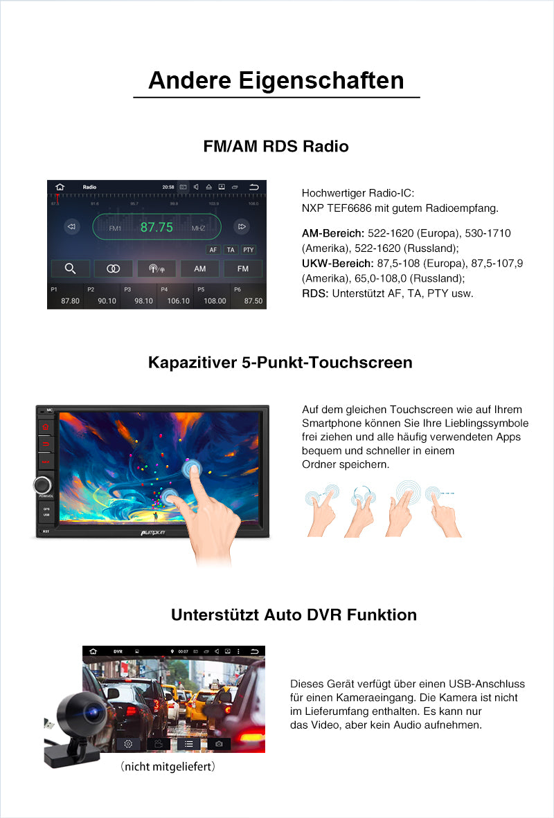 pumpkin Android 11 car radio