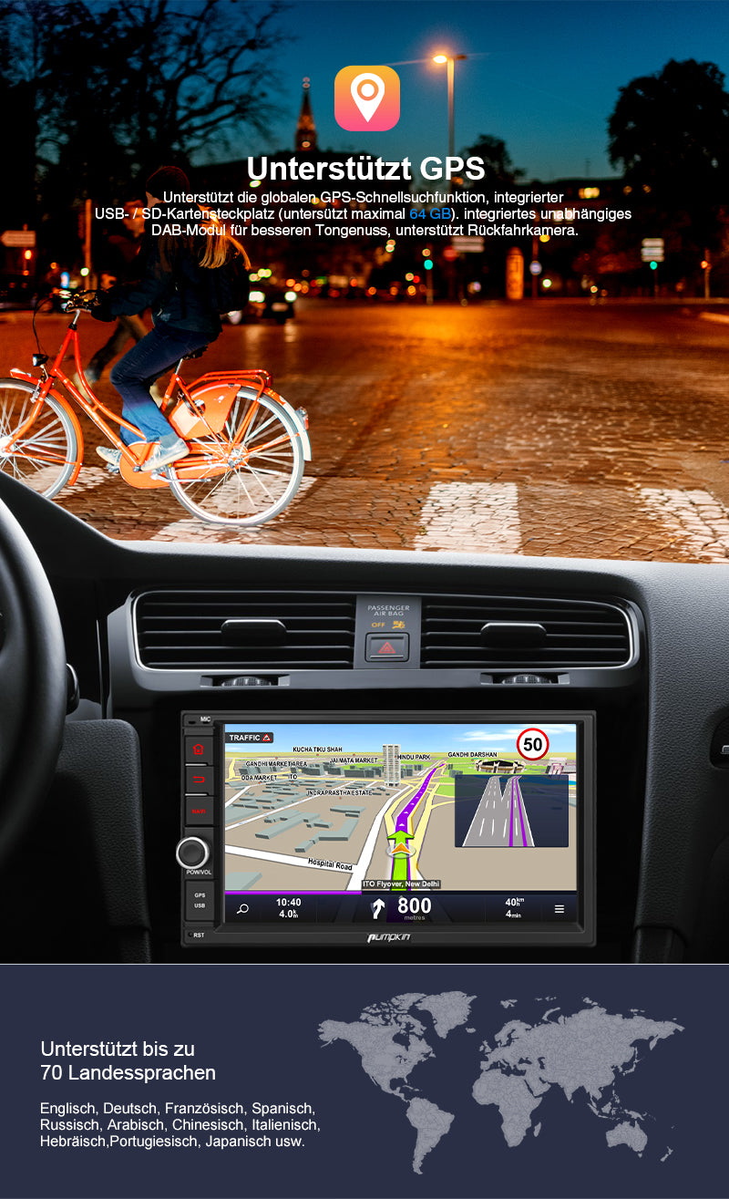 pumpkin Android 11 car radio