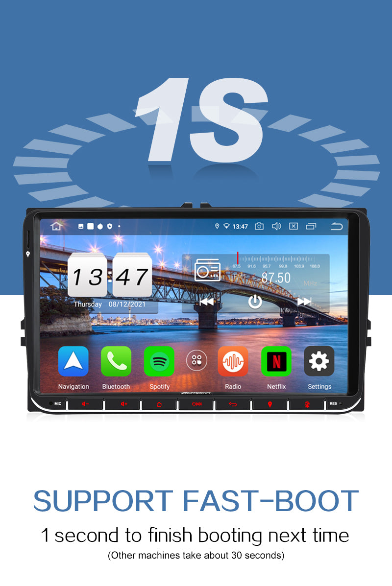 pumpkin vw android 11 car radio