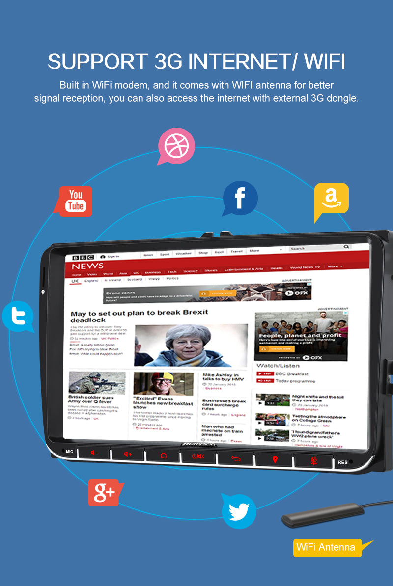 pumpkin vw android 11 car radio