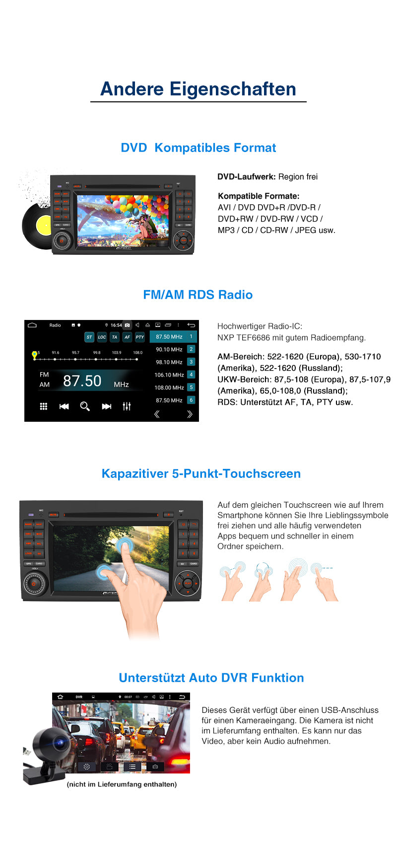 Navigation autoradio Benz Android 10
