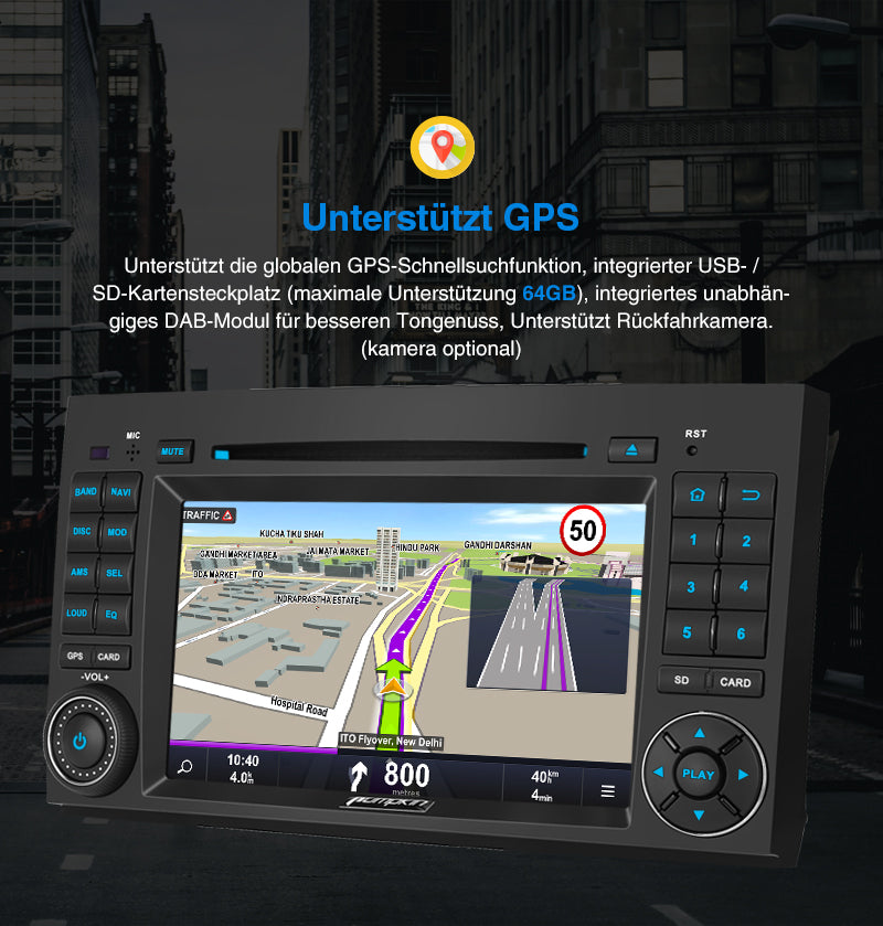Navigation autoradio Benz Android 10
