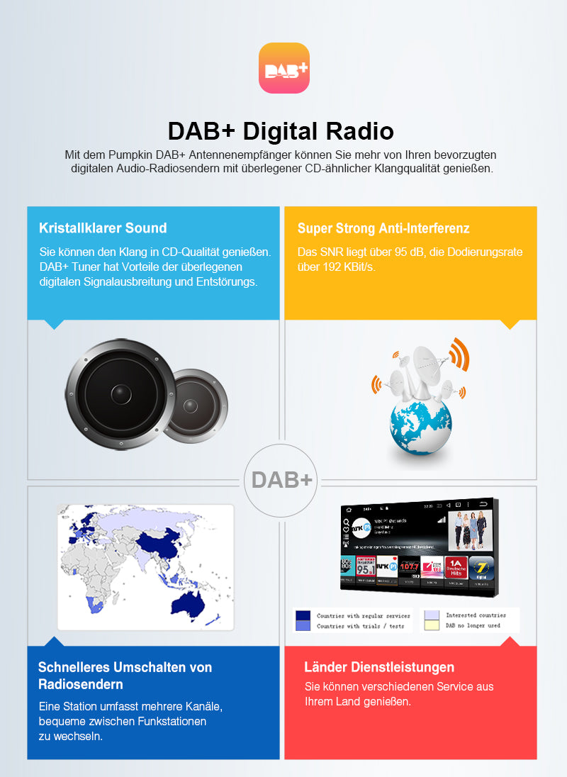 pumpkin 10.1 inch 1 Din touchscreen Android 11 car radio