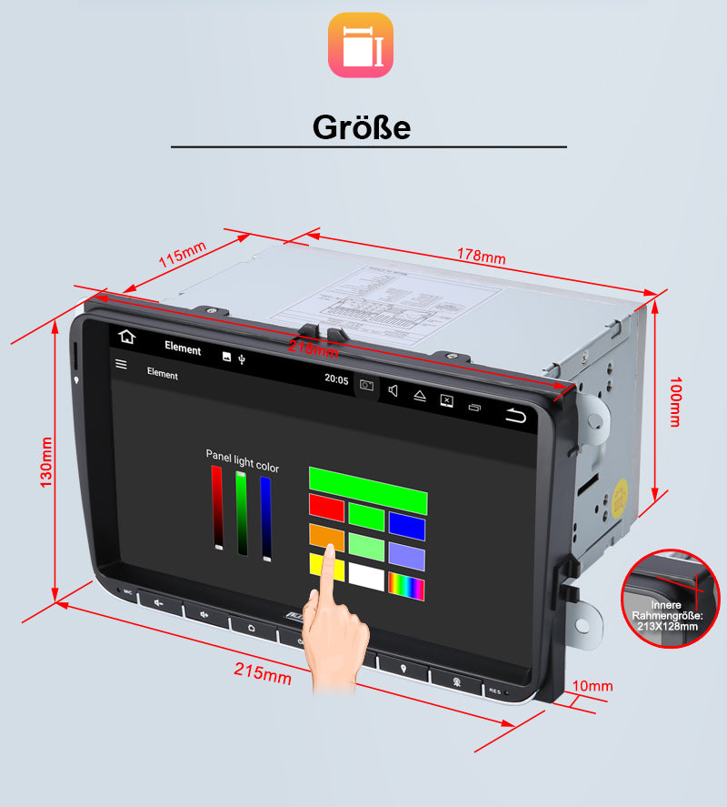 pumpkin 9 inch 2 Din IPS touchscreen VW Android 11 car radio