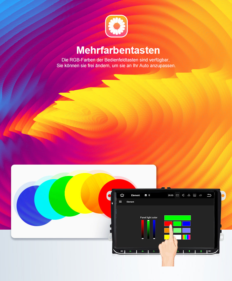 pumpkin 9 inch 2 Din IPS touchscreen VW Android 11 car radio