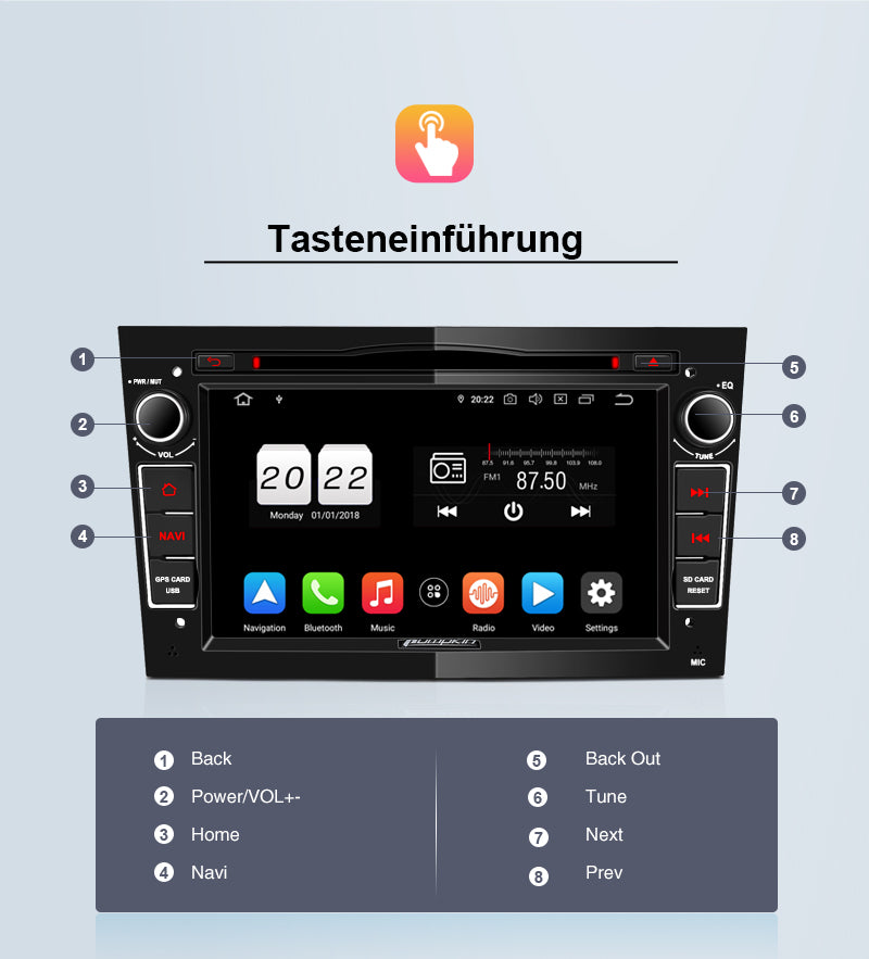 pumpkin Android 11 car radio