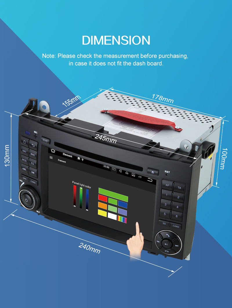 android 10 mercedes vito w639 radio