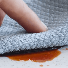 Wave Pattern Fish Scale Cloth Rag 2Pcs/Set