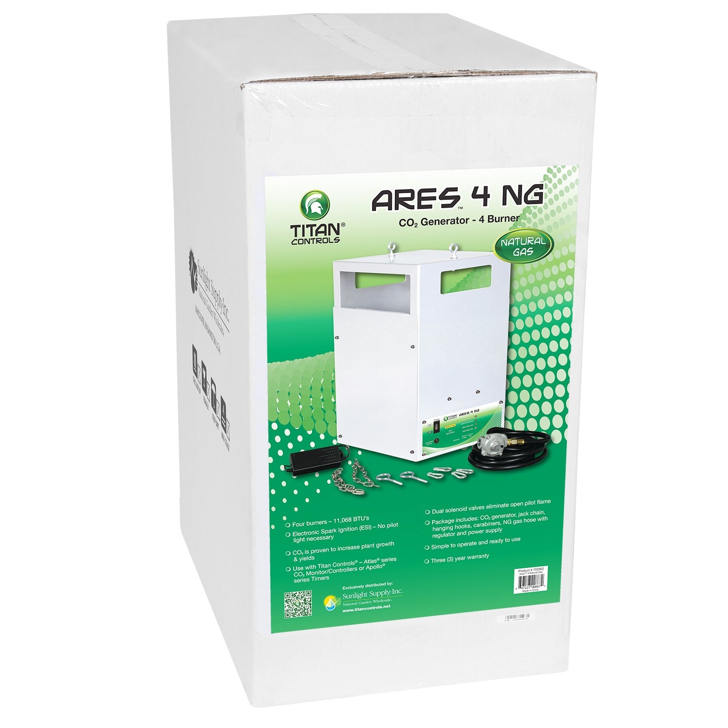 Titan Controls - Ares 4-Four Burner CO2 Generator