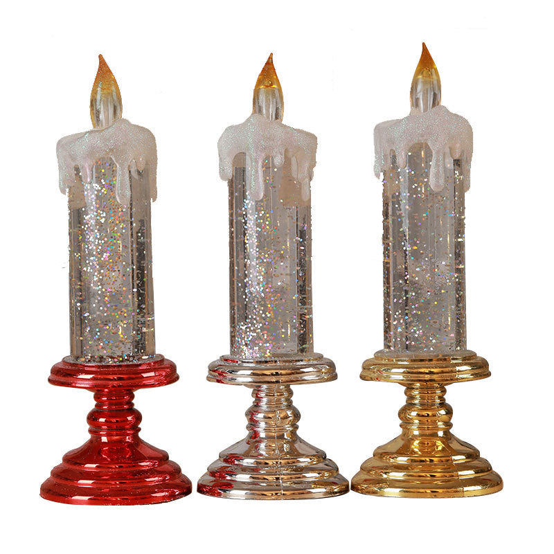 LED Christmas Candle W/ Pedestal