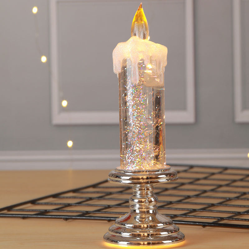 LED Christmas Candle W/ Pedestal