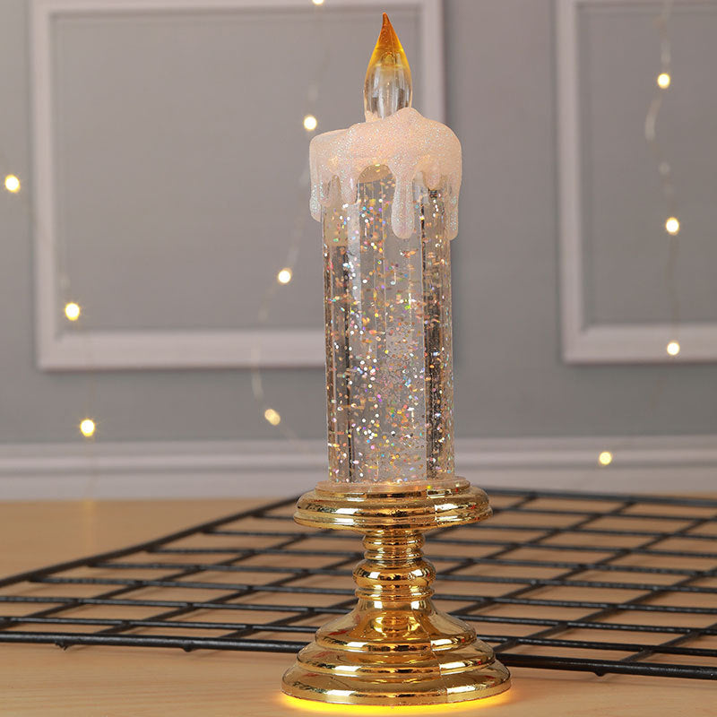 LED Christmas Candle W/ Pedestal