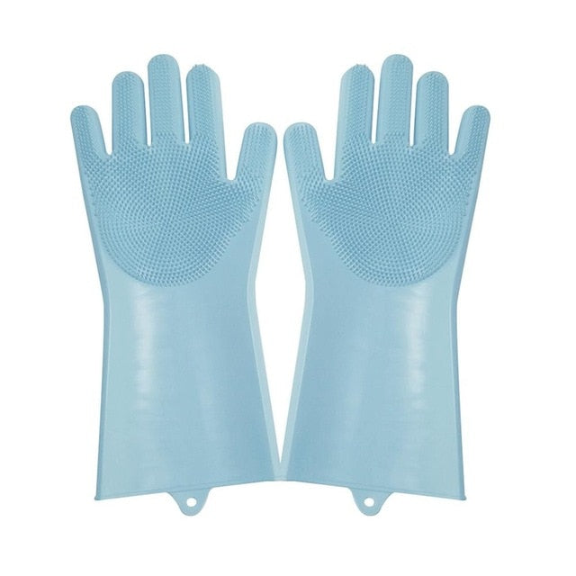 2pcs Silicone Dish Washing Gloves