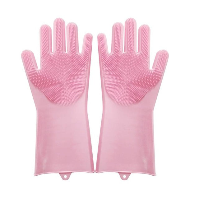 2pcs Silicone Dish Washing Gloves