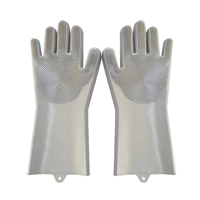 2pcs Silicone Dish Washing Gloves