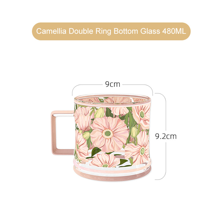 Floral Glass Kettle Set