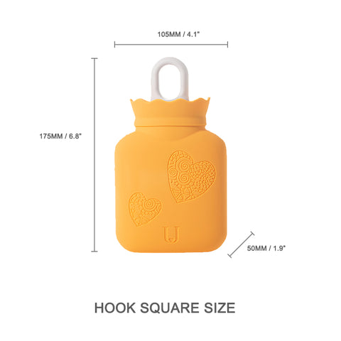 PORTABLE SILICONE SQUARE HOT WATER BOTTLE