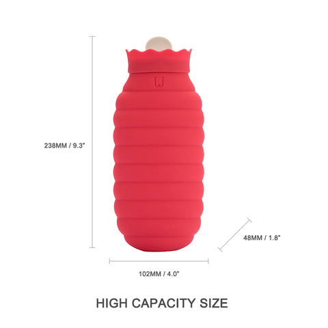 Silicone portable thermos, unique design, creativity, long heat preservation, pressure resistance, non-toxic and odorless