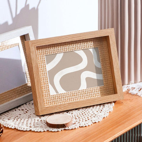 WOVEN WOODEN PHOTO FRAME