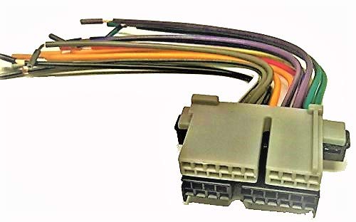 Factory Radio Replacement Wires That Plug into The Original Radio from a Chevrolet, Express Van, 1996, 1997, 1998, 1999, 2000