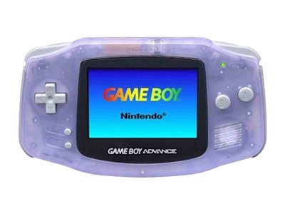 Nintendo Game Boy Advance Glacier Handheld Video Game System