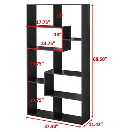 Mainstays Modern 8-Cube Bookcase, Espresso