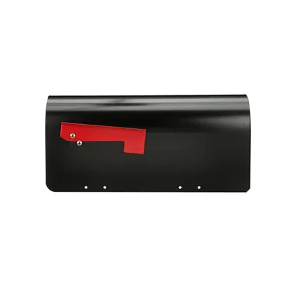 Gibraltar Mailboxes Ironside Large, Heavy-Duty, Steel, Post Mount Mailbox, Black, MB801B