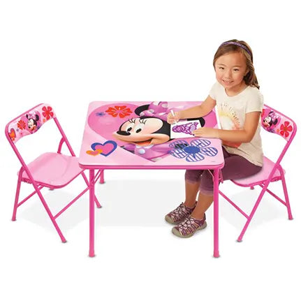 Disney Minnie Mouse Erasable Activity Table Playset & 2 Chairs