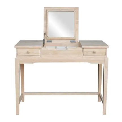 International Concepts Dt-2 Vanity Table, Ready to Finish