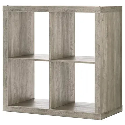 Better Homes & Gardens 4-Cube Storage Organizer, Rustic Gray